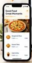 FluuexQR QR ordering menu on phone