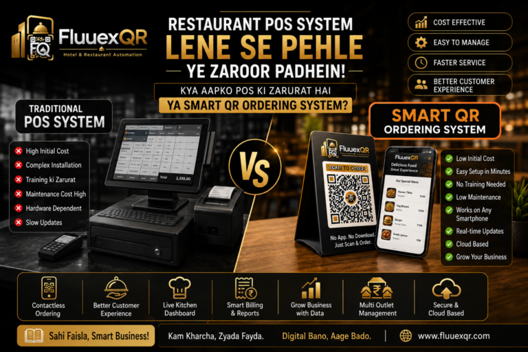 Restaurant POS System Lene Se Pehle Ye Zaroor Padhein: Kya Aapko POS Ki Zarurat Hai Ya Smart QR Ordering System?